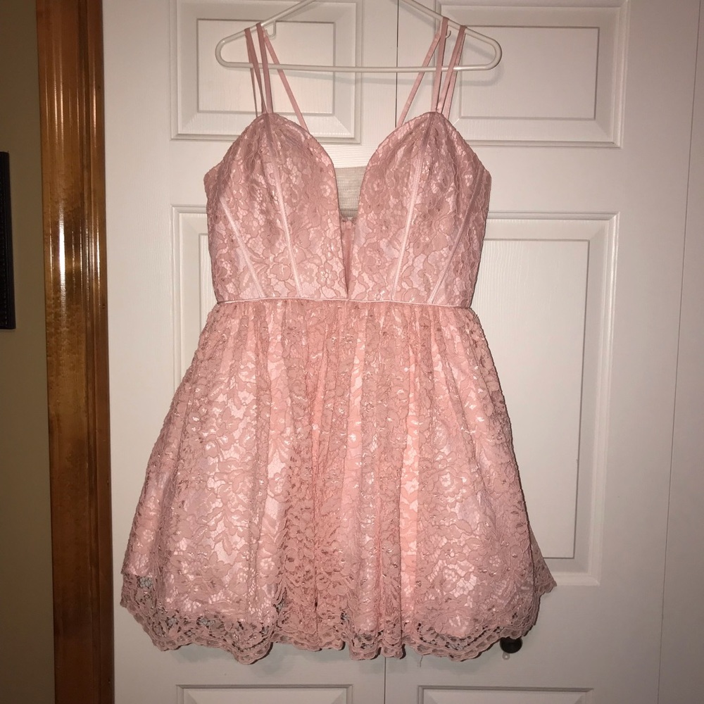 Blush Pink Homecoming Dress